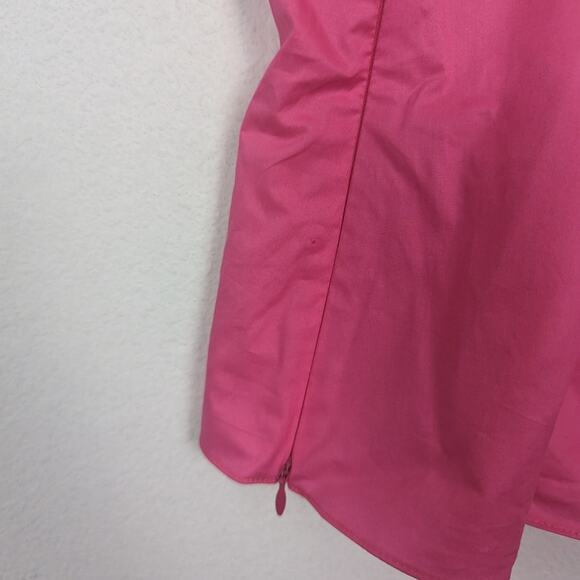 Frame Hot Pink Gathered Strappy Tie-Back Top Size L - Picture 6 of 9